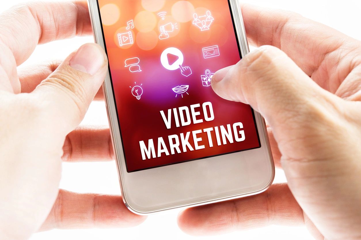 Video marketing on a phone