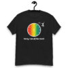 mens-heavyweight-tee-black-front-6267271bd800a A black t-shirt with the words sorry, i am of the earth.