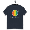 mens-heavyweight-tee-navy-front-6267271bd905f A t-shirt with the words sorry, i am of the earth.