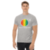 mens-heavyweight-tee-sport-grey-front-6267271b A man wearing a t-shirt with the words " being lgbt is not an illusion ".