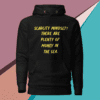 A black hoodie with the words scarcity mindset.