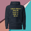 A black hoodie with the words scarcity mindset.