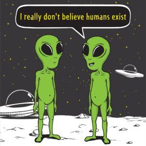 A small picture of two aliens