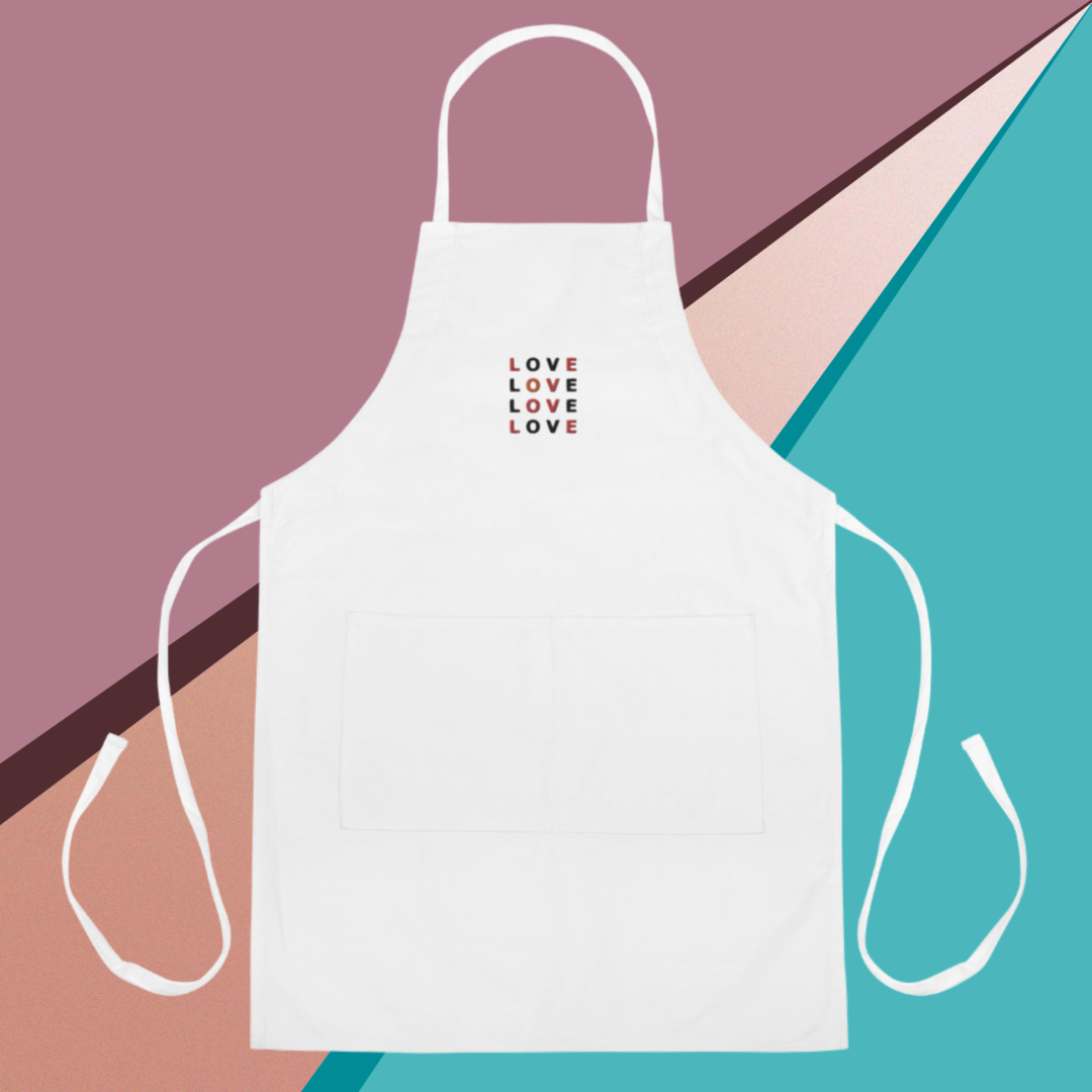 A small picture of a white apron