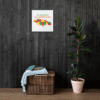 framed-canvas-(in)-white-16x16-front-637774506e25d A map of Jamaica hanging on a wall near a potted plant