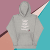 A gray hoodie with an image of a person 's face and the quote " i am so foolish that tell me this what about your grammar ?"