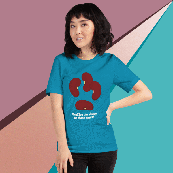 “See the Kidney” (white) Premium Unisex Staple  T-Shirt (Bella + Canvas 3001) - Image 10