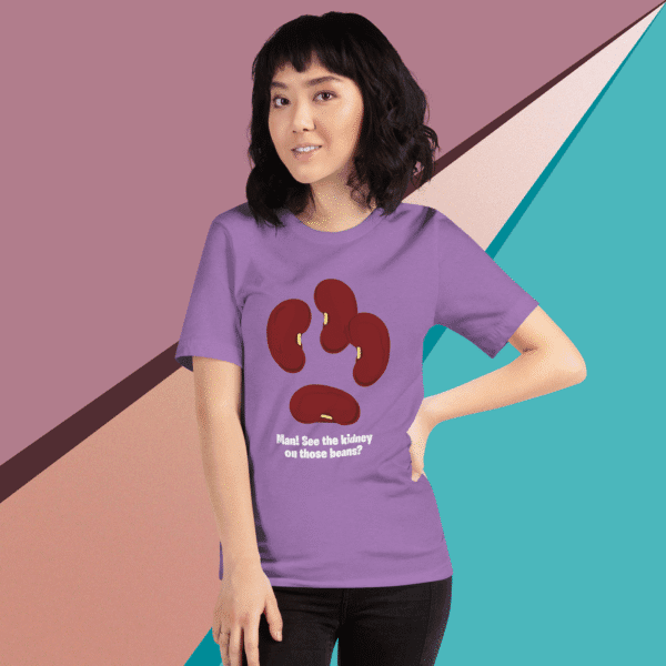 “See the Kidney” (white) Premium Unisex Staple  T-Shirt (Bella + Canvas 3001) - Image 7
