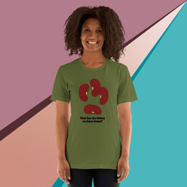 ”See the Kidney” (black) Premium Unisex Staple T-Shirt (Bella + Canvas 3001) - Image 8