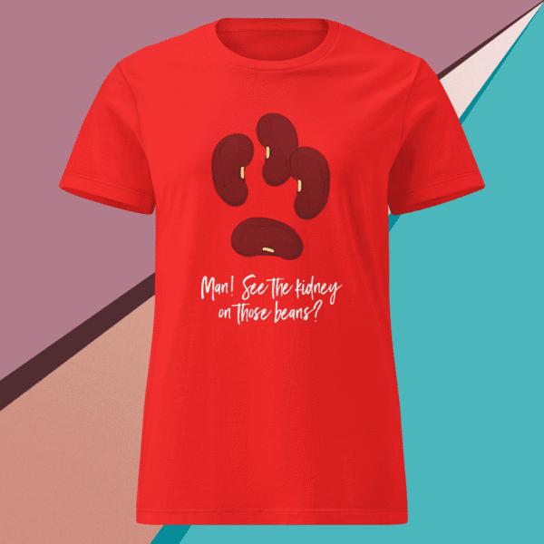 “See the Kidney” (white) Premium Women’s Softstyle T-Shirt (Gildan 64000L) - Image 2