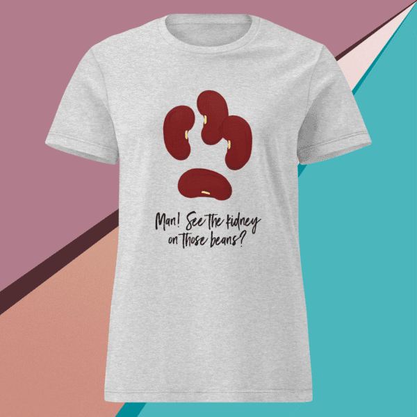 “See the Kidney” (black) Premium Women’s Softstyle T-Shirt (Gildan 64000L) - Image 3