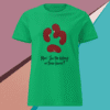 Green T-shirt with kidney design and health message.